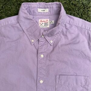 J. Crew Mens The Broken In Organic Cotton Oxford Shirt Button Down Preppy Slim M